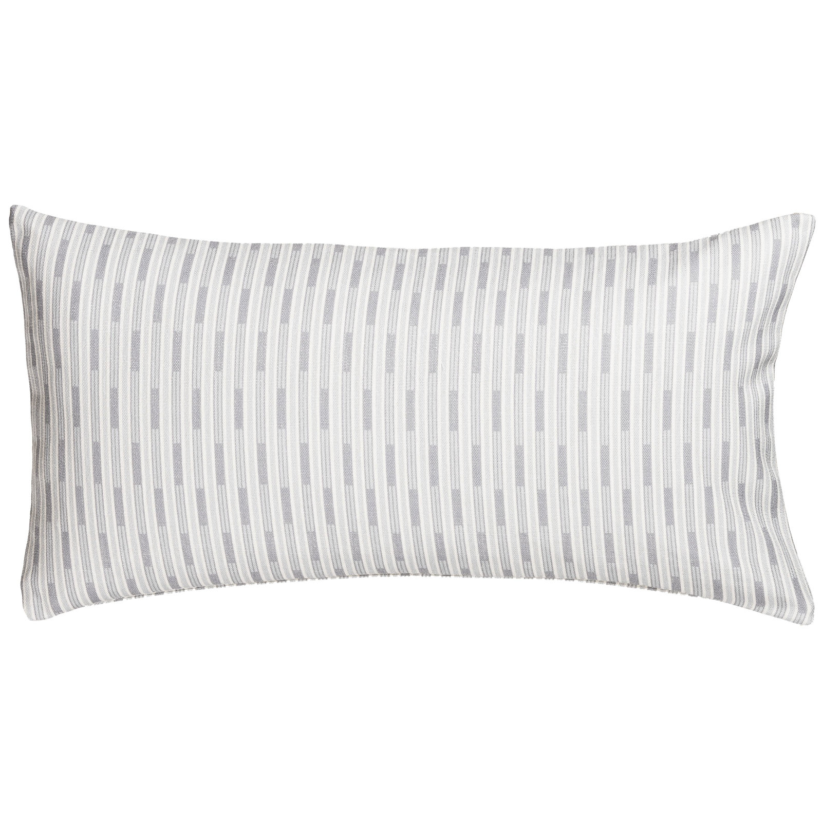 Striped Lumbar Accent Pillow, Polyester, Blue, Rectangle 14"H x 36"W