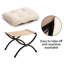 47cm Wide Footstool Ottoman-1286631704