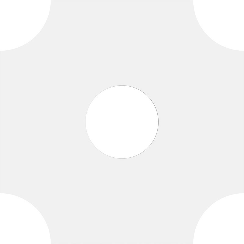 Médaillon de plafond contemporain en PVC Haus Haus, H 20 po x l 20 po x P 1 po