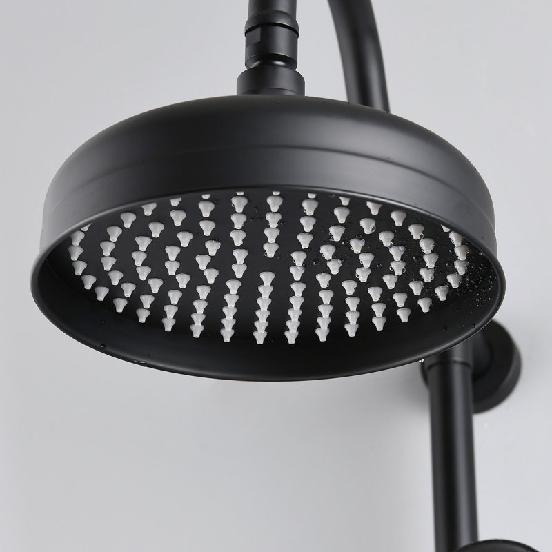 Shower Head With Handheld Shower System With 8" Rainfall Shower Head, Dual Shower Combo