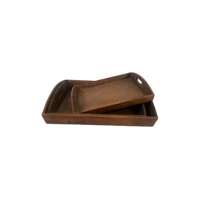 Plateau de service en bois Shrader