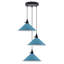3-Light Cone Pendant Light – Industrial Kitchen Island Ceiling Fixture with Adjustable Height & E27 Bulbs-1511630500-1511630503