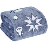Kids' Glow-in-the-Dark Space & Astronaut Throw Blanket - Soft & Warm
