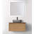 Jasmine Beveled 60" Metral Frame Flat Mirror-125490436