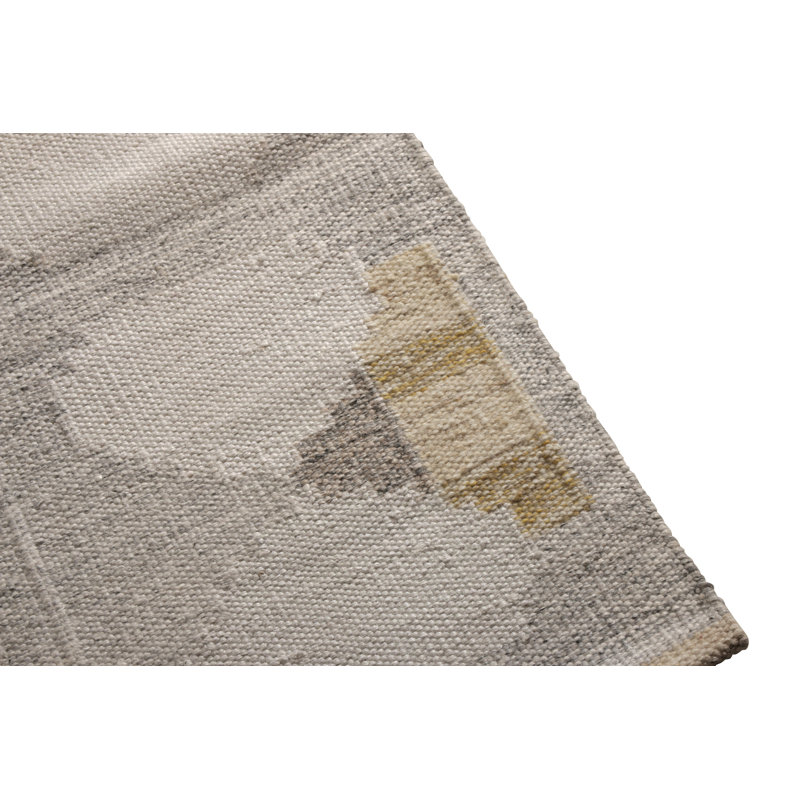 Scandinavian Wool Geometric Area Rug, Rectangle 6' x 9'