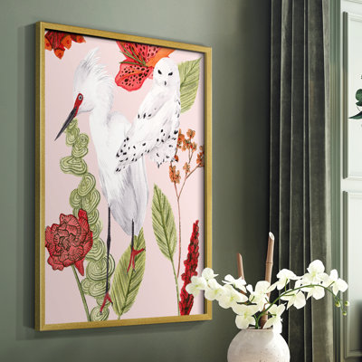 Birds in Motion III Framed Print - Solid Wood