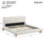 Élégant lit tapissier Boucle, pièce maîtresse luxueuse et confortable-788831224