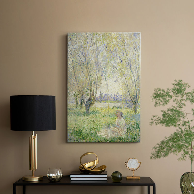 Paysage rétro XLVII - galerie Cavas, H 27 po x l 18 po