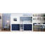 Lit superposé simple avec tente bleue et blanche, conception de style cabane dans les arbres, bois massif et matériau, activités de rangement spacieuses, décoration de chambre à coucher