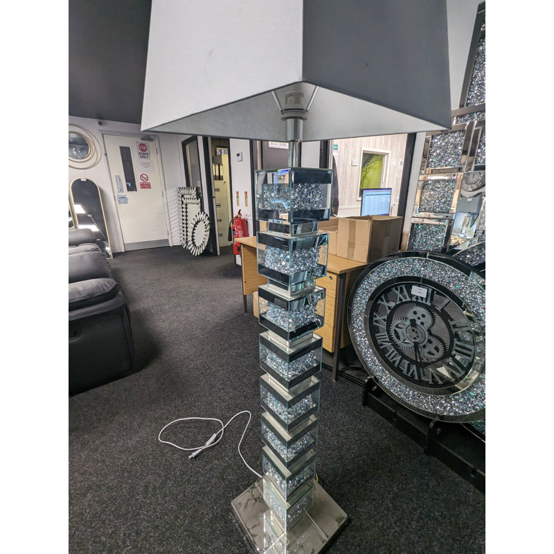 Anarely 158cm Mirrored Traditional Floor Lamp
