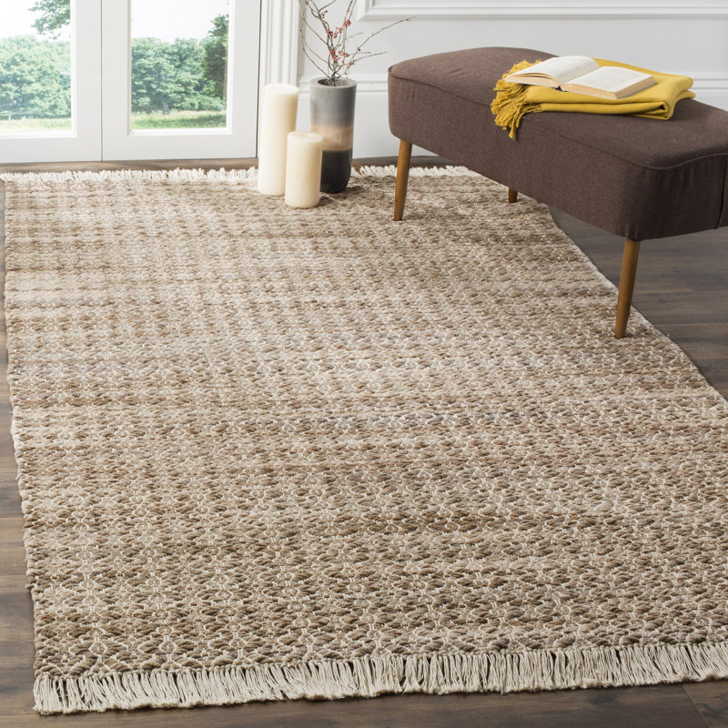Tapis en coton tissé à plat Waimes, Rectangle 5 pi x 8 pi