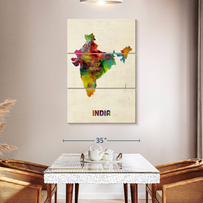 Carte d'aquarelle Aliaz, Inde I