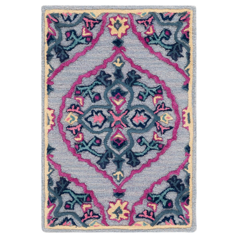 Blokzijl Hand Tufted Wool Oriental Rug, Rectangle 2' x 3'