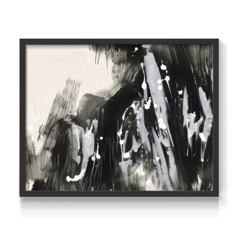 Soft Scale II - impression encadrée - réarmable, Noir, noir, noir, noir, H 16 po x l 20 po