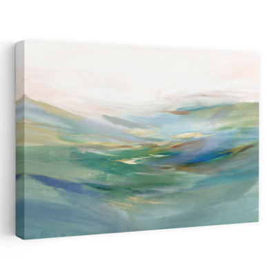 Gentle Waves Of Morning Mist Abstract Contemporary Landscape Nature Wall Art