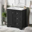 Armoire de meuble-lavabo 30 po avec lavabo en céramique, 3 tiroirs et tablettes-610179429