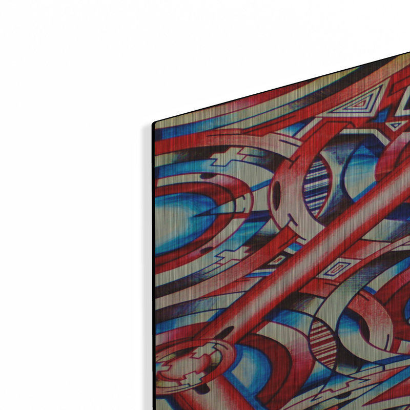 «Hands Of Time» par Abstract Graffiti, art mural, H 36 po x l 24 po