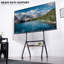 VIVO Mobile Heavy-Duty Height Adjustable Studio TV Cart, Fits 37" to 86" Screens