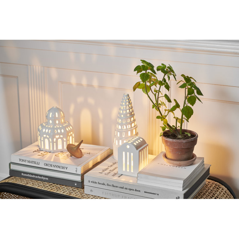 Urbania 8.9'' H Ceramic Tabletop Lantern
