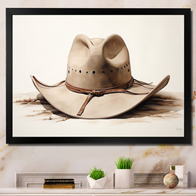 «Maleaha Cowboy Hat Minimalisme Style VI», reproduction sur toile