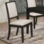 Chaises de salle à manger crème et noires de 2 - Ajoutez un élément chic à votre pièce