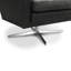 Begay Upholstered Top Grain Leather Swivel Armchair-1139204037
