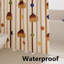 Rideau de douche en polyester avec crochets
