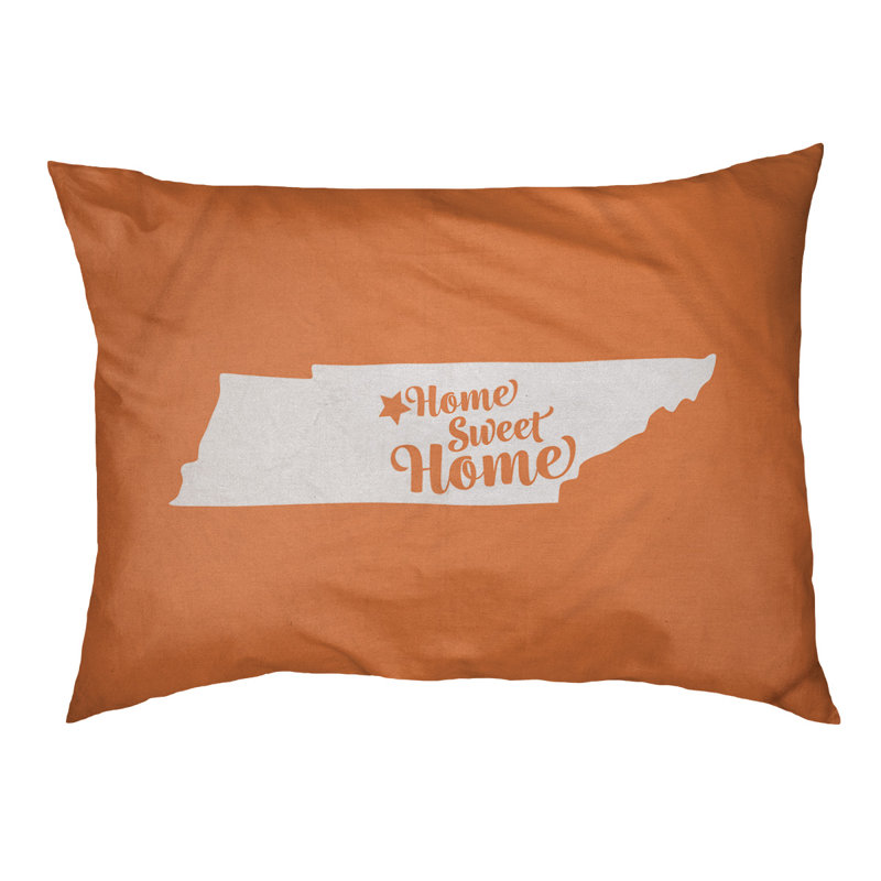 Nashville Fleece Pet Bed, Medium (30" L x 40" W), Orange