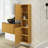 59" Tall Bathroom Wall Mounted Storage Cabinet With Doors And Shelves