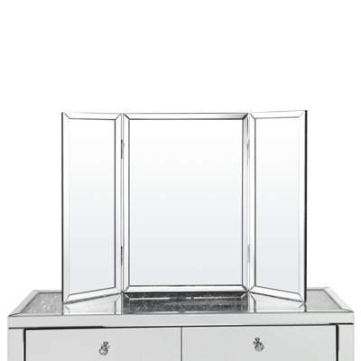 Miroir de coiffeuse à trois volets Tanith