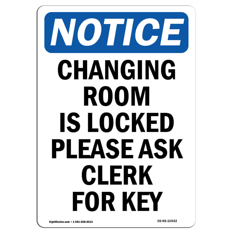 Changing Room Is Locked Please Sign