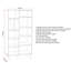 Tessa 160cm H x 83cm W Bookcase