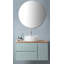 Miroir de salle de bain 80 cm, miroir rond, fixation murale