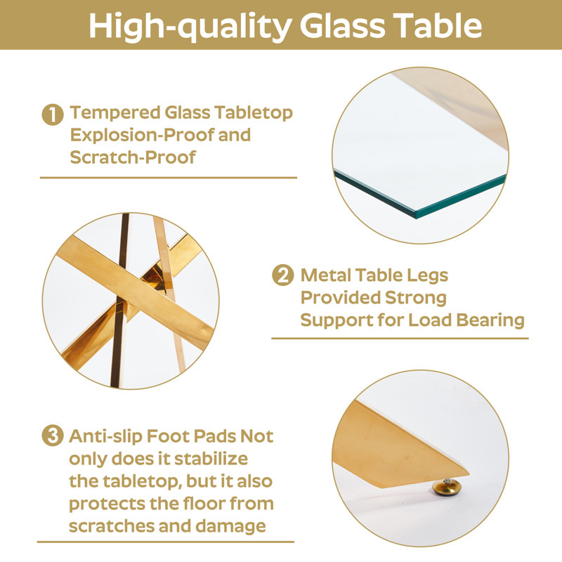 Ashveen Rectangular 63'' L x 31.5'' W Restaurant Dining Set, Beige, Gold, 29.5"H x 51"L x 29.5"W