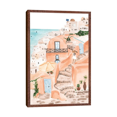 Santorini by Sabina Fenn - Painting on Canvas