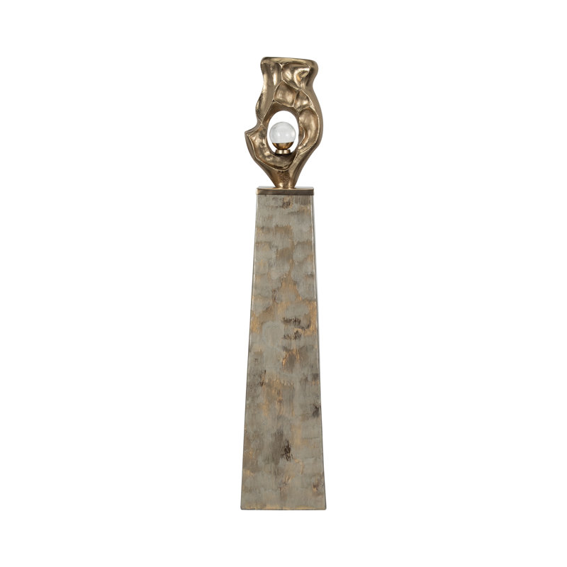 Everly Quinn Gold Senga Floor Bottle, 41" H x 8" W x 5" D