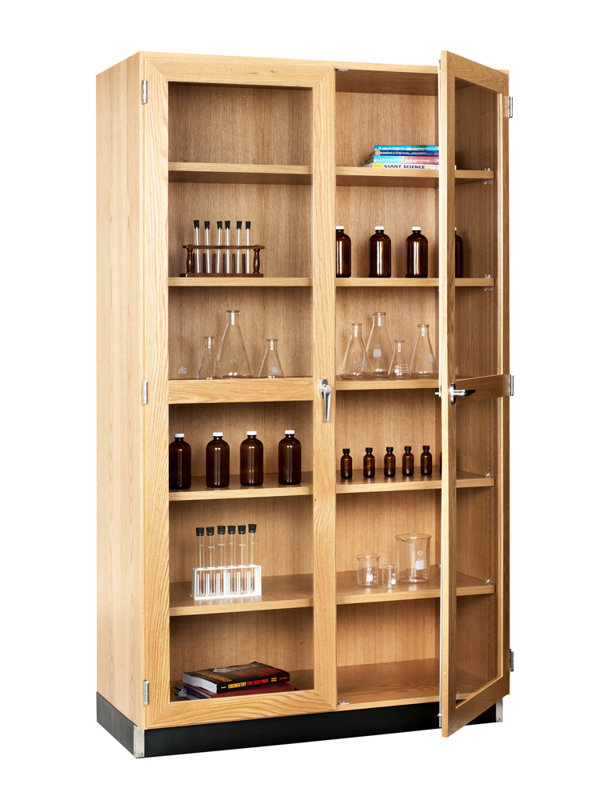 Access Quick-Ship Tall General Storage Cabinet with Glass Doors, 78" H x 36" W x 22" D