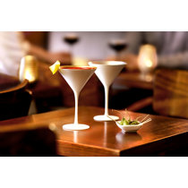 Black Martini Cocktail Shiny Glasses ~ 3 All Black Martini Set +1