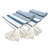 50X60" Brighton Blue Striped Throw Blanket