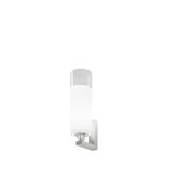 Lio Wall Lamp L1P Crystal White Satin Nickel G9 Ul