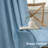 100% Blackout Linen Textured  Curtains Farmhouse Thermal Insulated Pocket Back Tab Full Light Blocking 2 Panel-1926543863-1926543368