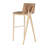 Saddle Upholstered Counter Stool with Metal Frame