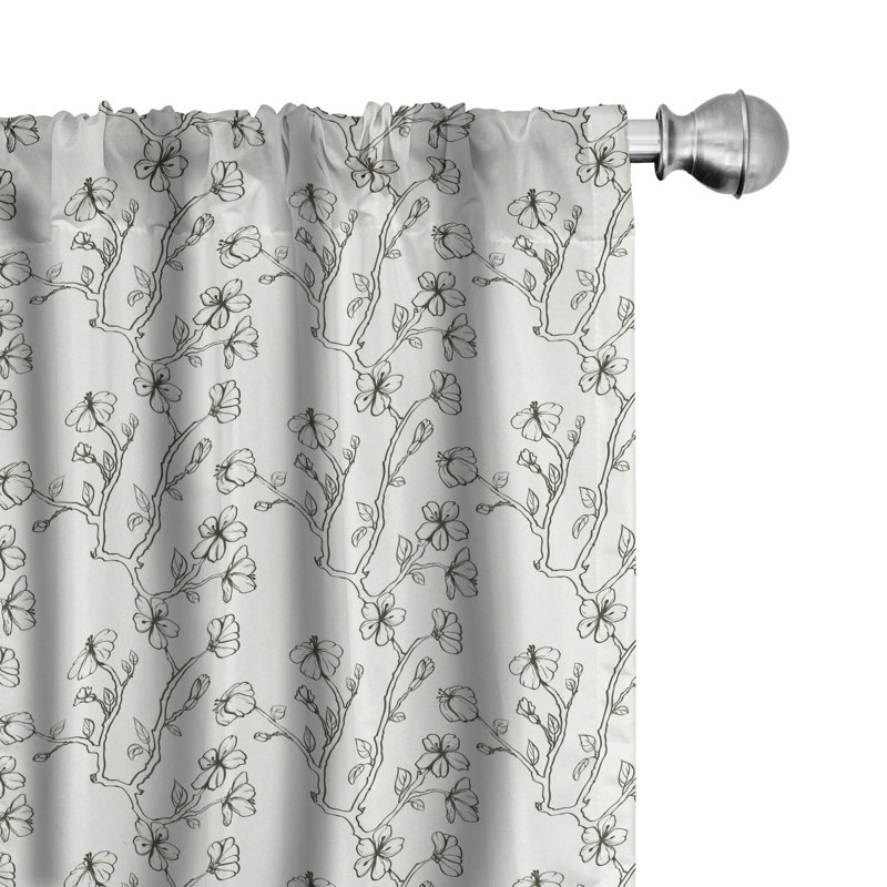 Semi Sheer Curtain Pair, 28" W x 84" L