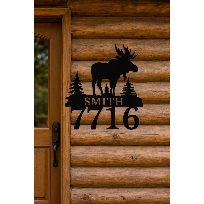 Plaque d'adresse sur 2 lignes Moose, Oui