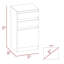 Commode moderne avec tiroirs et armoire-94239570