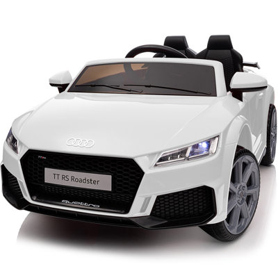 Voiture électrique pour enfants Outfunny, voiture sous licence pour enfants avec télécommande TTRS 24V pour enfants avec télécommande - Blanc