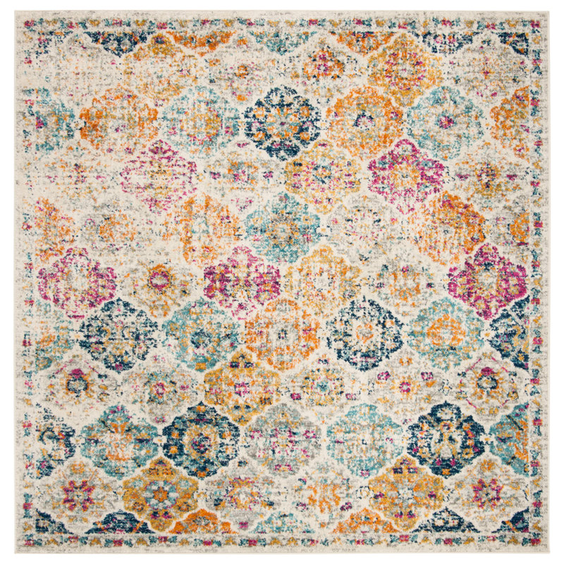 Christa Oriental Indoor Rug, Square 6'7"