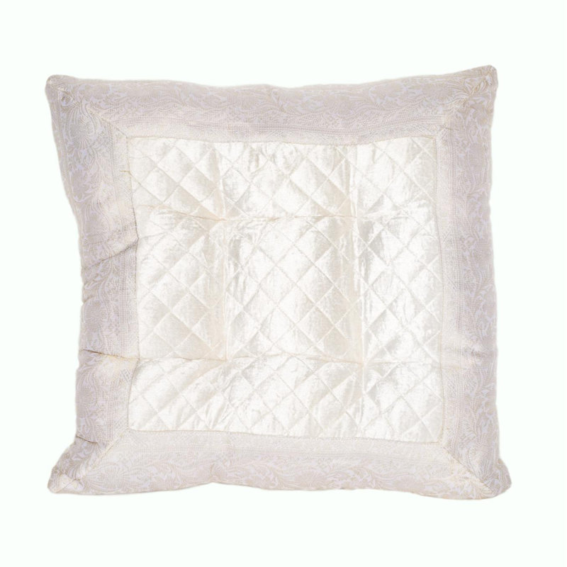 Amar Floral Velvet Throw Pillow, 18" x 18"