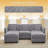 5-piece Modular Sectional Sofa With 2 Ottomans-180637846