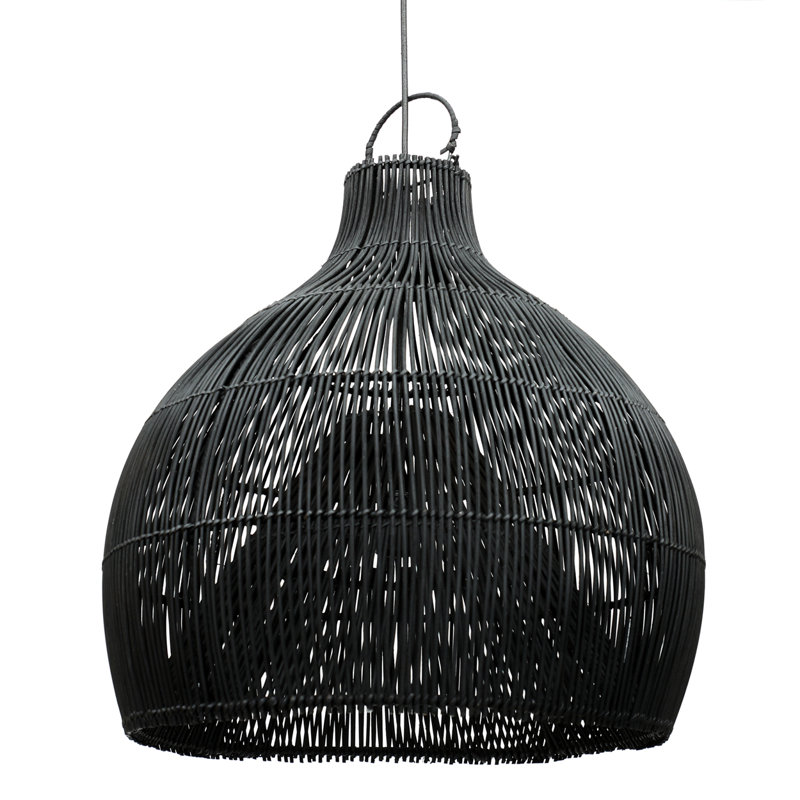 55cm H Novelty Pendant Shade ( Screw On ), Black